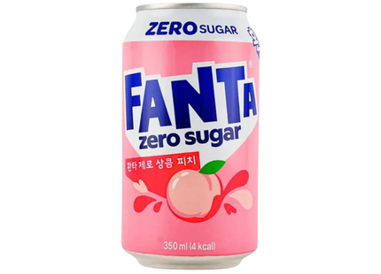 Fanta Korea Zero Sugar Peach 24 x 350ml