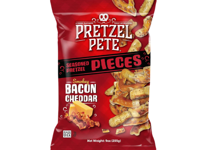 Pretzel Pete Pieces Smokey Bacon Cheddar 8 x 160g