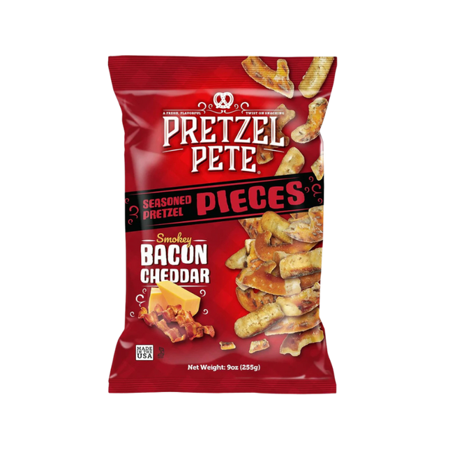 Pretzel Pete Pieces Smokey Bacon Cheddar 8 x 160g