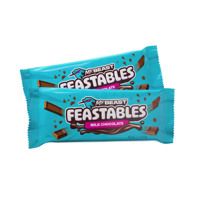 Mr Beast Feastables Chocolate Bar Milk Chocolate 10 x 60g