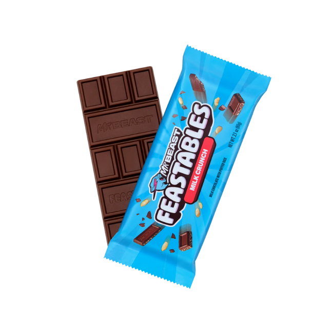 Mr Beast Feastables Chocolate Bar Crunch Small 24 x 35g