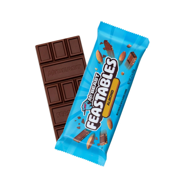 Mr Beast Feastables Chocolate Bar Deez Nutz 10 x 60g
