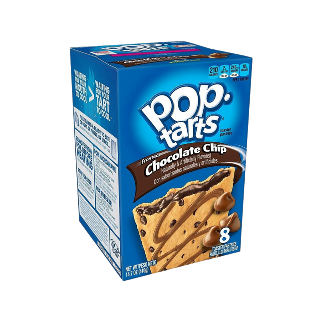 KELLOGG'S POP TARTS FROSTED CHOCOLATE CHIP 12 X 384G