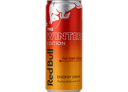 Red Bull Energy Drink Winter Edition Fuji Apple Ginger 24 x 250ml
