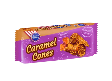 American Bakery Cones Caramel 24 x 112g