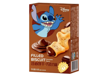 Disney Stitch Filled Biscuit Chocolat Flavor 24 x 50g