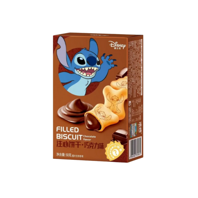 Disney Stitch Filled Biscuit Chocolat Flavor 24 x 50g