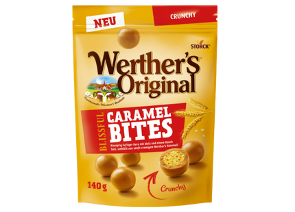 Werther's Original Blissful Caramel Bites Crunchy 12 x 140g