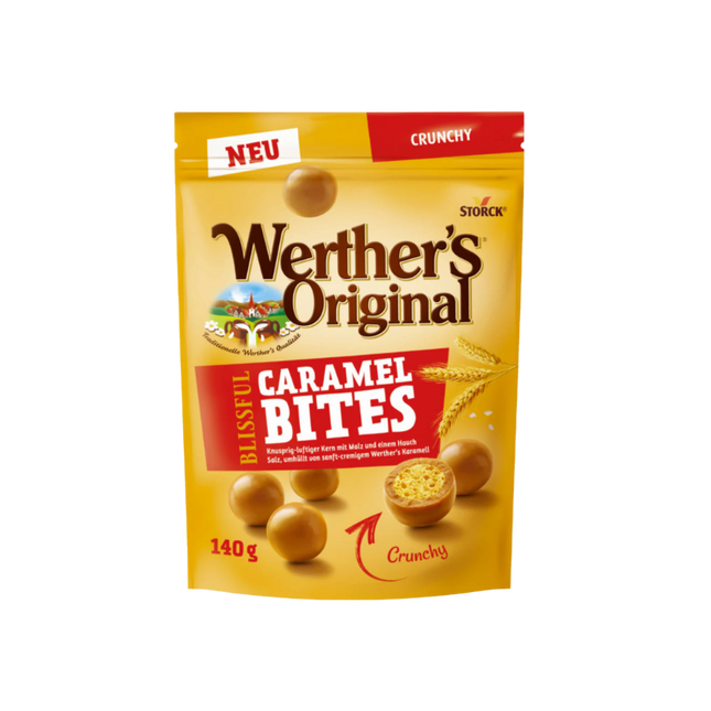 Werther's Original Blissful Caramel Bites Crunchy 12 x 140g
