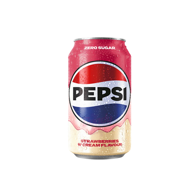 Pepsi Zero Sugar Strawberry & Cream 24 x 330ml