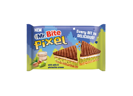 Mr.Bite Pixel Chocolate Milk and Pistachio Cream 10 x 28g