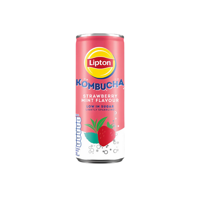 Lipton Kombucha Strawberry & Mint Tea Fruit 12 x 250ml
