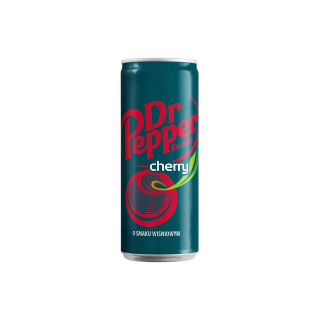 Dr Pepper Slim Can Cherry 24 x 330ml