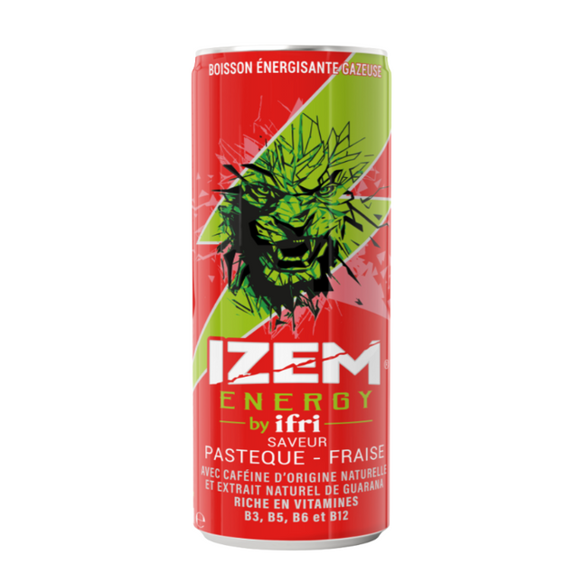 IZEM Energy Pastèque Fraise 250ml x 12