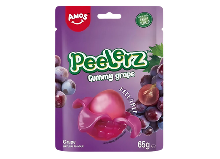 Amos Peelerz Gummy Grape 24 x 65g