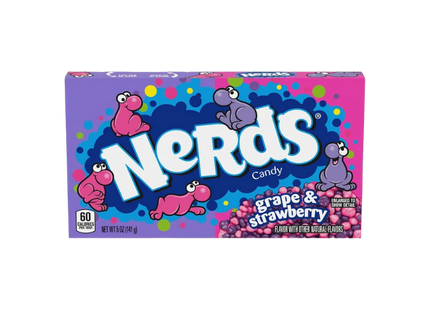 Wonka Nerds Candy Grape Strawberry Box 12 x 141g